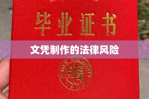 坦洲文凭制作的法律风险